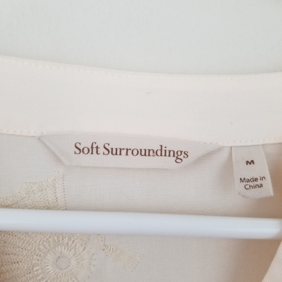Soft Surroundings | Sonja Embroidered Tencel Top - Picture 5 of 8